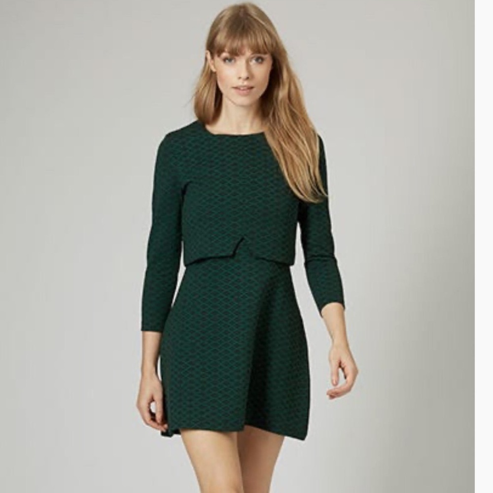 Topshop green dress